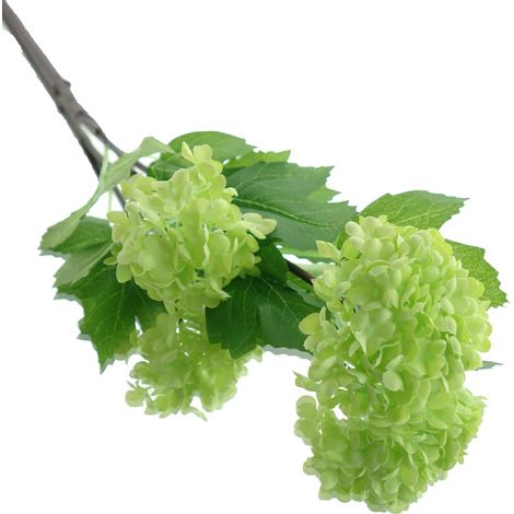 GASPER Schneeball-Zweig hellgrüne Blüten 51 cm - Kunstblumen