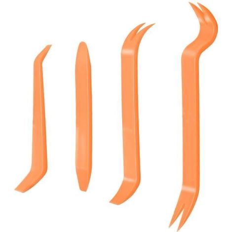 Kit d'outils de démontage - Automobile - Ensemble de 4 pièces - Levier en Plastique - Durable - Ergonomique (1/4)