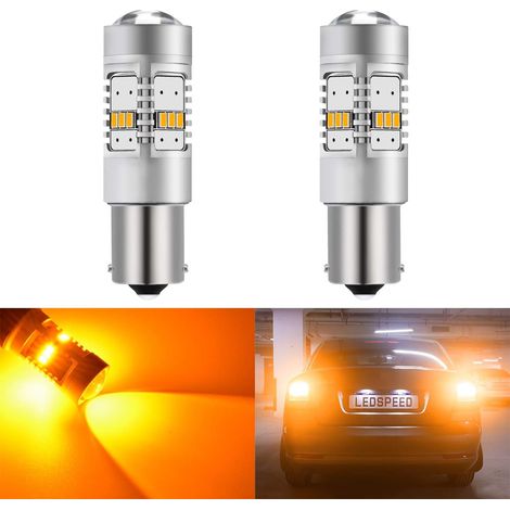 1800LM Amber 1156 BA15S 1141 7506 Hochleistungs-LED-Ersatzlampe 14SMD 3020 VR für Wohnmobile, SUVs, MPVs, Auto-Blinker, Rücklicht-Blinker