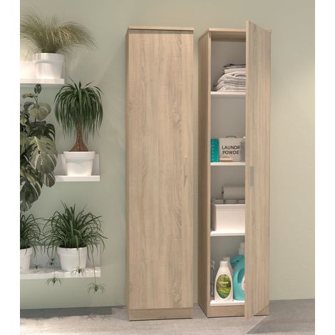 MUEBLES PITARCH Armario Multiusos 1 Puerta Roble Cambrian - ref: 6115-AR (1/5)