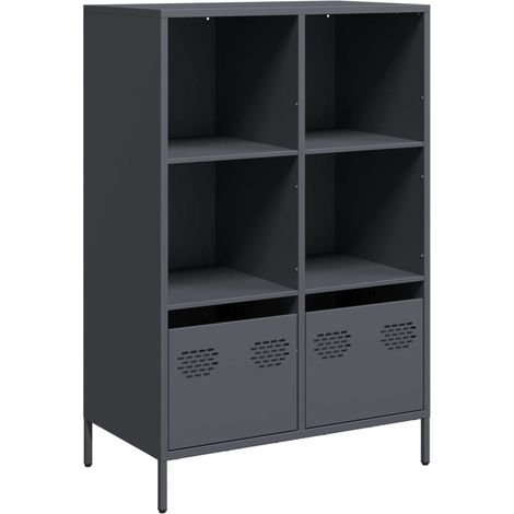 Maison Exclusive - Aparador acero gris antracita 68x39x103,5 cm