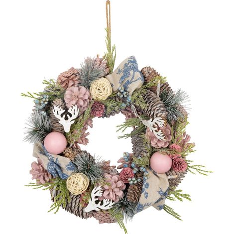 Weihnachtskranz MagicHome, hängend, Vintage, 30 cm (1/3)
