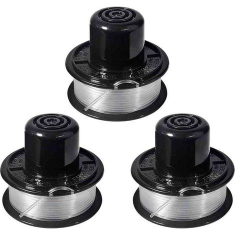 3 packs de ligne et bobine de coupe compatibles pour Black+Decker RS-136 ST4500 ST1000 ST4000 GE600 CST800 ST6800. (1/4)