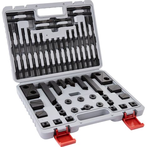 Composition de bridage 58 pcs. pour rainure en T de 14 mm filet M12 MW-Tech ODS12