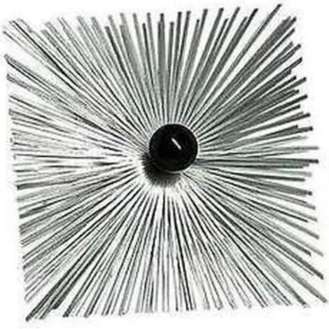 Hérisson acier carré 200mm fil 3 x 0.6mm avec boule de guidage - Progalva