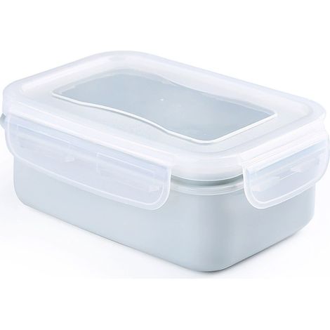 1 Boîte alimentaire rectangle, joint silicone étanche, plastique PP vert, pour réfrigérateur pique-nique(Troisième trimestre : septembre) (1/5)