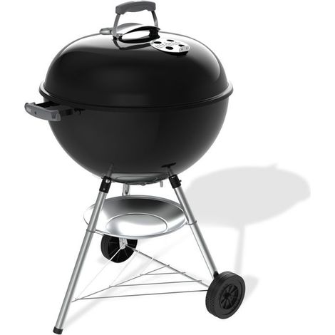 Barbecue a charbon - Weber - Bar-B-Kettle - Ø57 cm - Thermometre intégré - Acier émaillé - 9 couverts - Noir