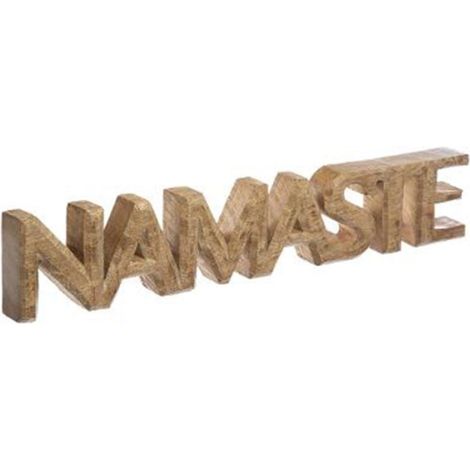 Mot à Poser en Bois "Namaste" 56cm Marron (1/2)