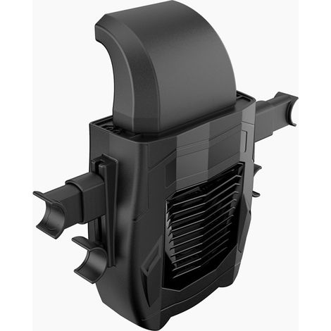 Ventilador portátil para el asiento trasero del coche, 3 velocidades ajustables, recargable por USB. (1/5)