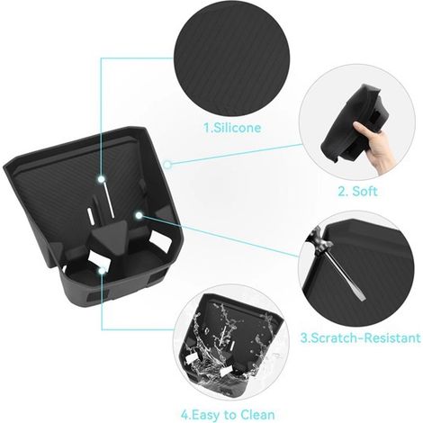 Wireless cup holder, anti-slip and dustproof mat suitable for 25 left-hand drive BMW X3 models. (1/4)