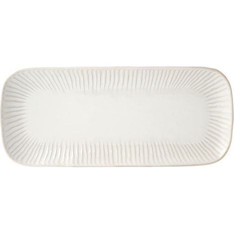 Piatto per torta 36 x 16 cm bianco - Gallery - Easy Life