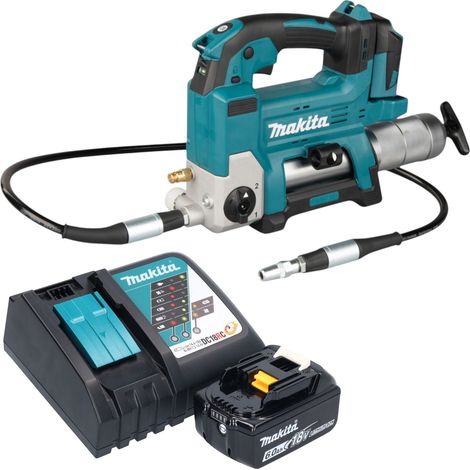 Makita DGP 180 RG1 Pistolet graisseur sans fil 18 V 690 bar + 1x Batterie 6,0 Ah + Chargeur (1/5)
