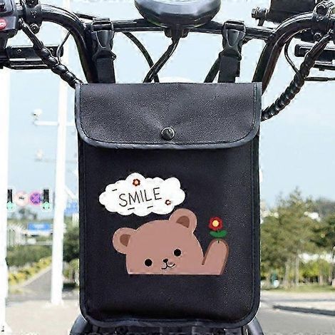 Sac suspendu pour véhicule électrique avec motif floral ours