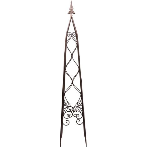 TrendLine Metallobelisk 121 cm braun antik Metallobelisk (1/3)