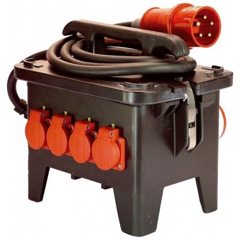 M2 CEE mobiler Baustellen-Stromverteiler 400V/32A/max. 22kW IP44 (1/5)