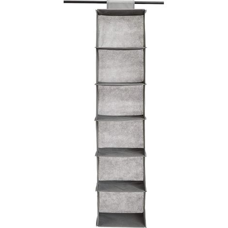 Étagère de penderie 6 niveaux, gris, 29.72 x 137.16 x 25.4 cm (1/5)