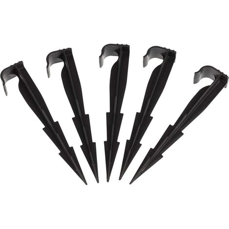 Lot de 100 AquaPEG piquets de Fixation pour Ligne d'égouttement, tuyaux d'irrigation et tuyaux gouteurs (1/4)