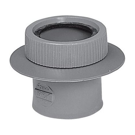Nicoll – Raccord d'évacuation PVC démontable 40 mm – Raccord à angle droit – Pour chantiers humides – Installation rapide et facile
