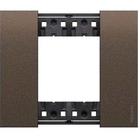 Bticino placca 2P bronze living now KA4802KB