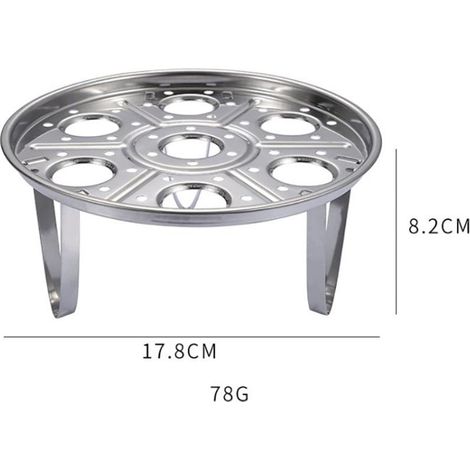 Dampfeinsatz aus Edelstahl, multifunktionaler, hitzebeständiger Halter für Eier und Kochutensilien. (1/5)