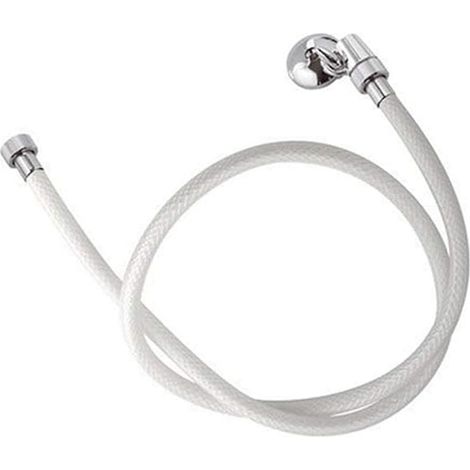 Flessibile Doccia Retinato Bianco-Cm 120