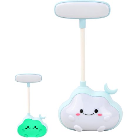 Lampe de bureau enfant LED sans fil, veilleuse fille kawaii rechargeable USB, lampe de chevet flexible pliable, liseuse économique avec bras ajustable