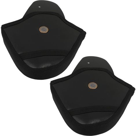 Cache-Oreilles Cuir Artificiel pour Casque de Moto Amovibles Noir , Confortables et Scooter Électrique pour Longues Sorties et Usage Hivernal (1/5)