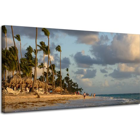 Lienzo impreso Naturaleza Isla Tropical 120x60 cm