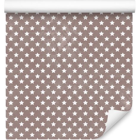 Carta da parati con stelle rosse e grigio chiaro per soggiorno e camera da letto, 50x1000 cm (1/5)