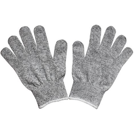 Lot de 2 paires de gants anti-coupures pour enfants - Protection de niveau 5 - Qualité de contact alimentaire (XS) (1/5)