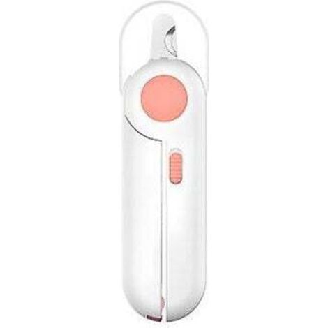 Coupe Ongles Professionnel Pour Chien Et Chat, Garde De Sécurité Et Lumière Led Avec Limes à Ongles Pour Petits Chiens Chats Oiseaux Lapin, Ciseaux à Ongles Pour Animaux De Compagnie Griffes Rose (1/5)