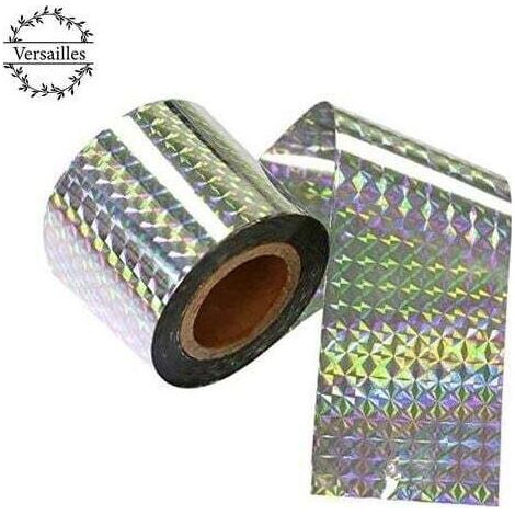 HOXILEELEO - Nastro repellente, uccelli 4.8 cm x 80 m – Double-sided, olografico gloss – Respinge uccelli senza far loro del male – una Soluzione sostenibile e non tossico – 8 cm x 80 m (1/5)