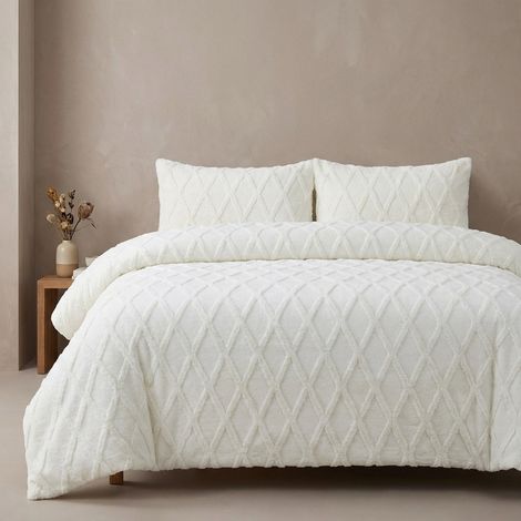 Double Relaxed Tufted Diamond Duvet Set (1/2)