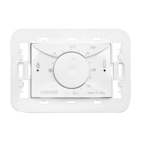 Termostato elettronico da incasso 3 moduli new bianco