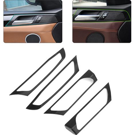 4-teiliges Set Türgriffrahmen-Zierleisten im Eichenholz-Design für den Innenraum, passend für X3 F25 2014-2017 (1/5)