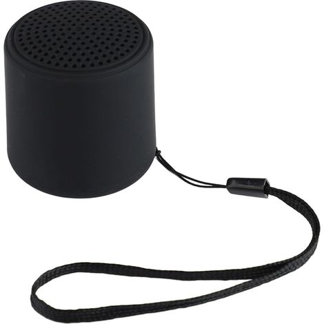 Mini haut-parleur Bluetooth portable imperméable à l'eau noir à l'extérieur (1/5)