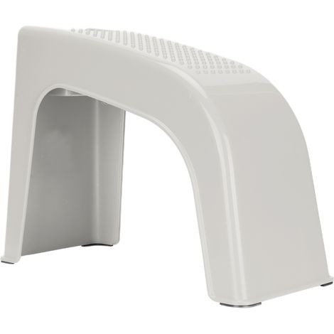 Repose-pieds de douche, grande capacité de charge, antidérapant, stable, massant, confortable, léger, tabouret de pédicure, beige (1/5)