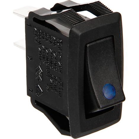 Micro interruttore con spia a Led - 12/24V - Blu (1/3)