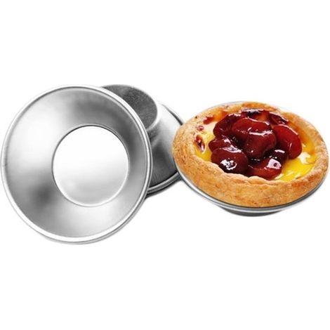 Set mit 24 eiförmigen Tarte-/Kuchenformen und Backblechen, eiförmige Tarte-/Onigiri-Formen, wiederverwendbar.