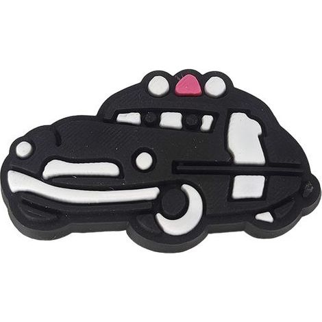 Spilla decorativa in gomma per Crocs Emblema Toppa Veicoli Polizia 530-09 OS