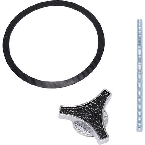 Écrou papillon noir à trois barres pour filtre à air 1/4 pouce-20, compatible avec les moteurs Chevy BB SBC BBC 265 305 350 400 502 et Ford 260 302 352 360 (1/4)
