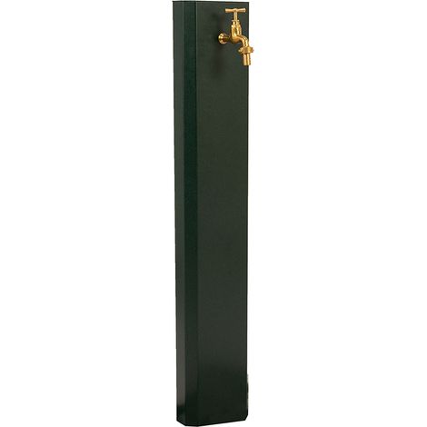 Fontana da Giardino Design a Colonna Ovale Rubinetto in Ottone Senza Base Verde (1/5)