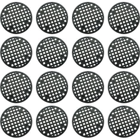 CCYKXA Set of 16 Plastic Pot Pads, Anti-Leak Mesh Drainage Mats for Bonsai Pots, Medium Size, Protects Soil and Facilitates Drainage
