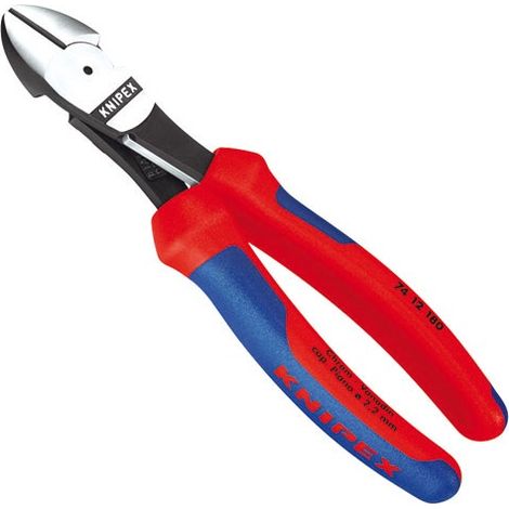 Pince coupante côte à forte demultiplicat.180mm - KNIPEX
