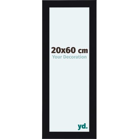yd. - Cadre photo 20x60 - Noir Brillant - MDF - Como (1/5)
