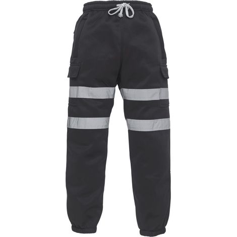 Pantalon de jogging haute visibilité Yoko CARGO Noir S. (1/2)