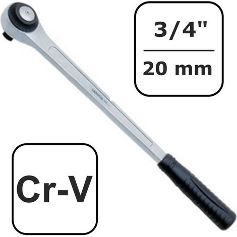 Clé à Cliquet 3/4 Pouce, 72 Dents, Chrome Vanadium, Outil Professionnel (1/3)