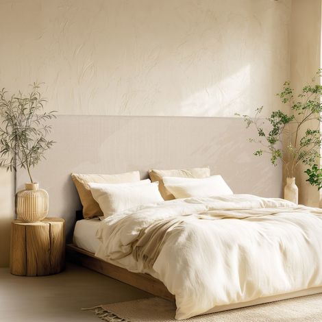 ARTHUR - Tête de lit rembourrée pour lits 140/160cm couleur lin (1/5)