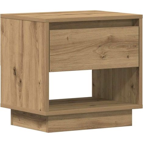Maison Exclusive - Table de nuit Chêne artisanal 45 x 34 x 44 cm Bois d'ingénierie