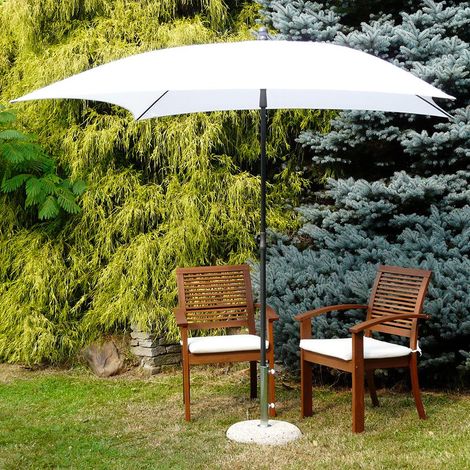 Ombrellone da Giardino 200x200 cm Palo Ø27 mm in Acciaio Maffei Kronos Bianco (1/3)